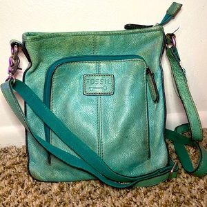 Fossil crossbody teal